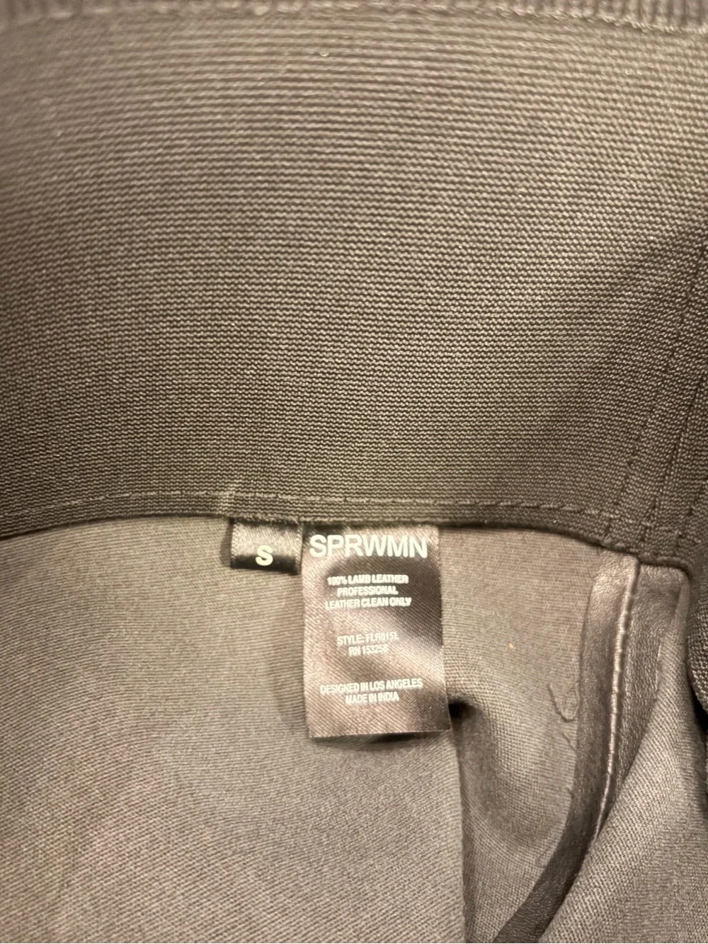 NWT SPRWMN High Waist Black Crop Flare Leggings Size S - Picture 6 of 10